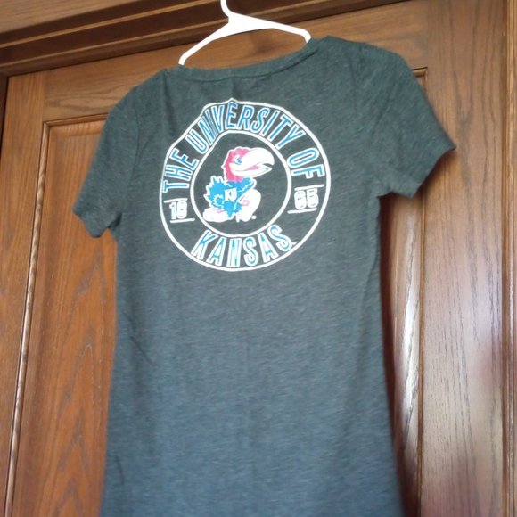 University of Kansas gray tshirt - Picture 3 of 5